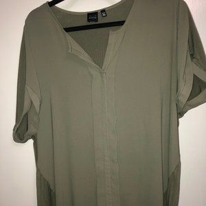 Blue by Saks Fifth Avenue olive green blouse